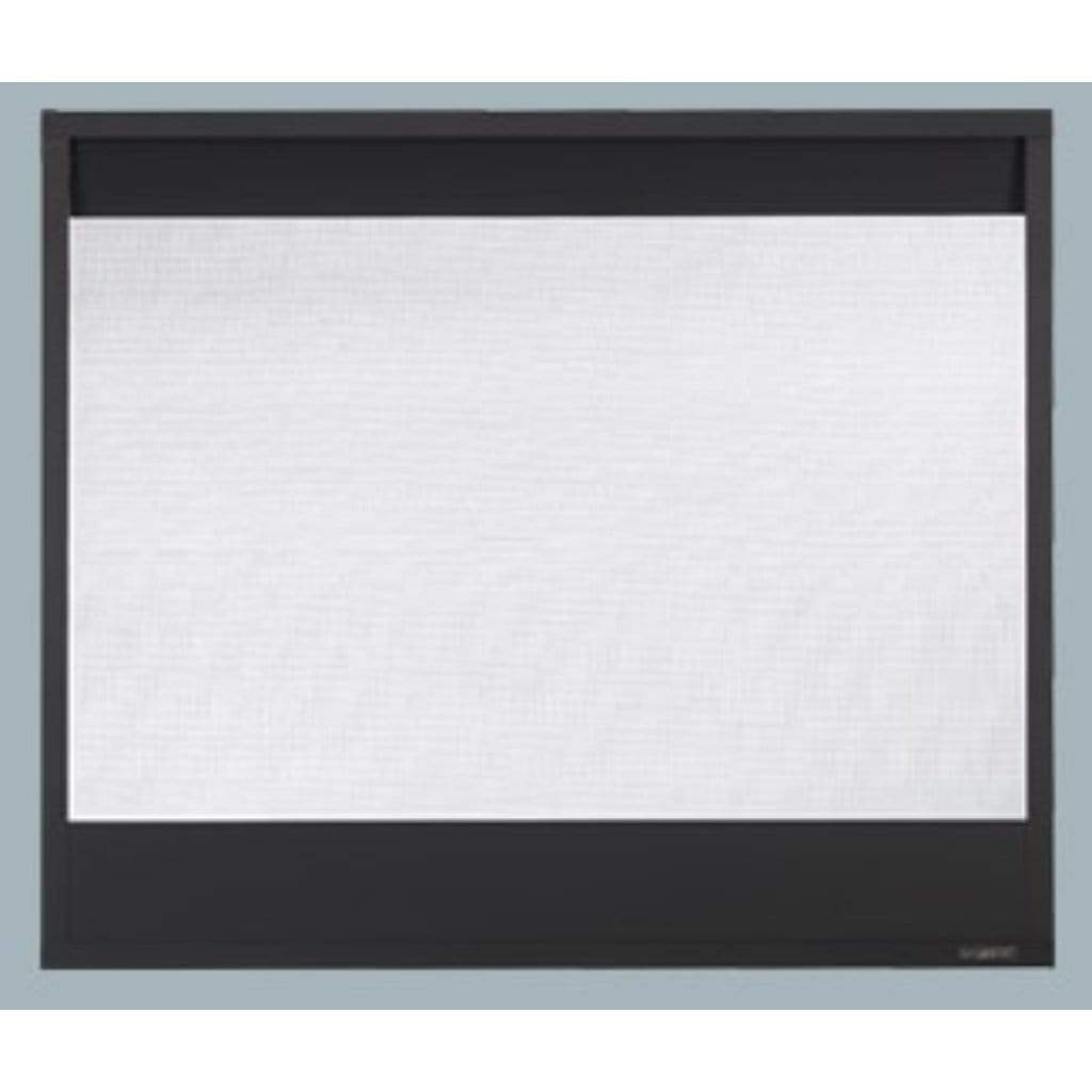Majestic - Black Firescreen Front for Corner Direct Vent Fireplace