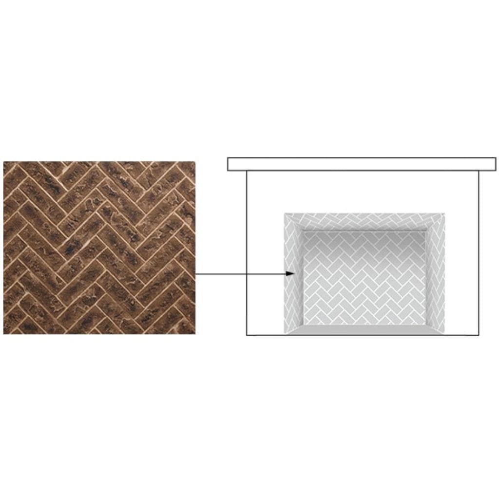 Majestic - Brick Interior Panels for Quartz Direct Vent Fireplace