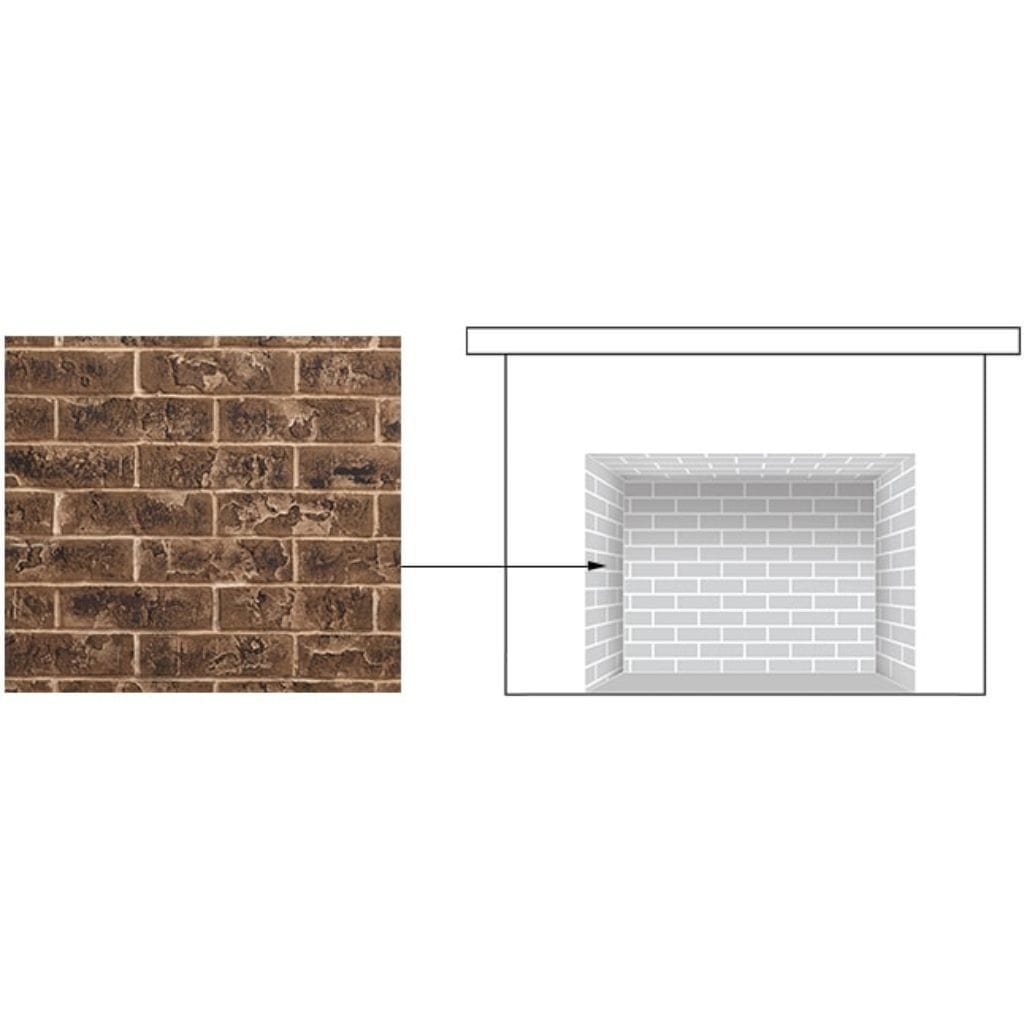 Majestic - Brick Interior Panels for Quartz Direct Vent Fireplace