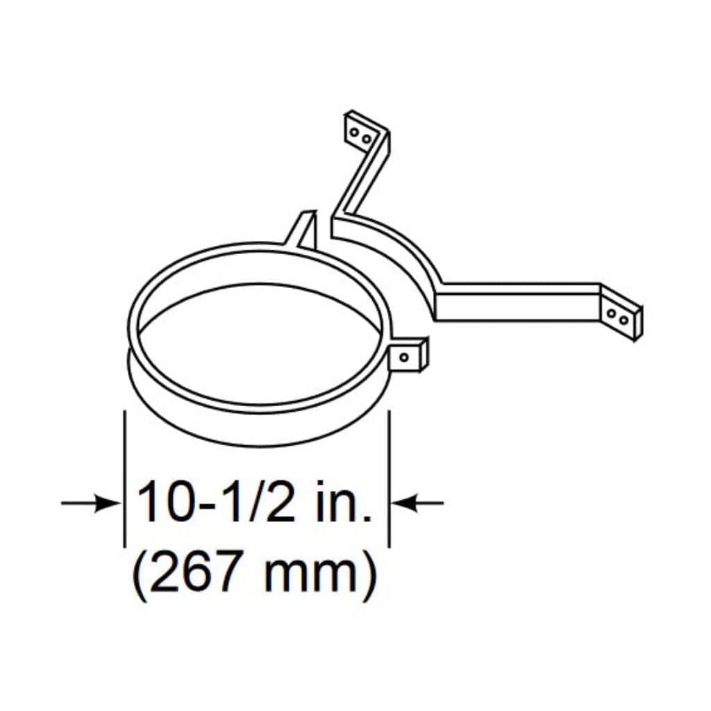 Majestic - CB876 3-Pack Chimney Bracket for SL300 Series Pipe