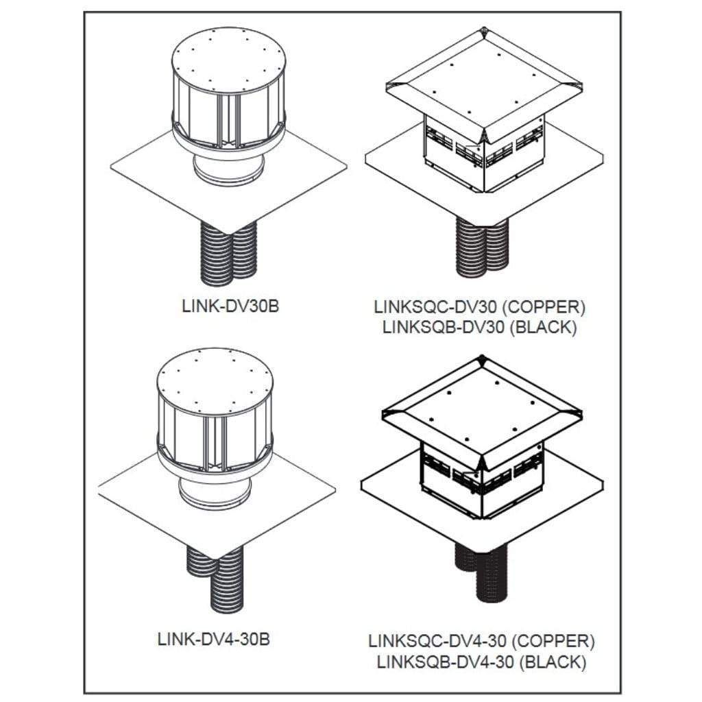 Majestic - Direct Vent Insert Kit for Jasper and Ruby Fireplace Inserts