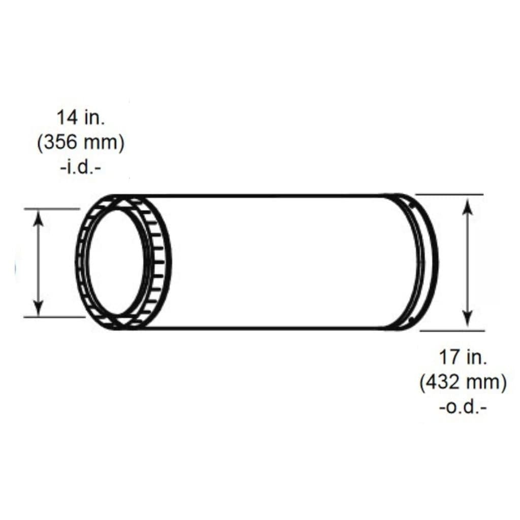 Majestic - 14" Dura Vent DuraChimney ll Chimney Pipe Section