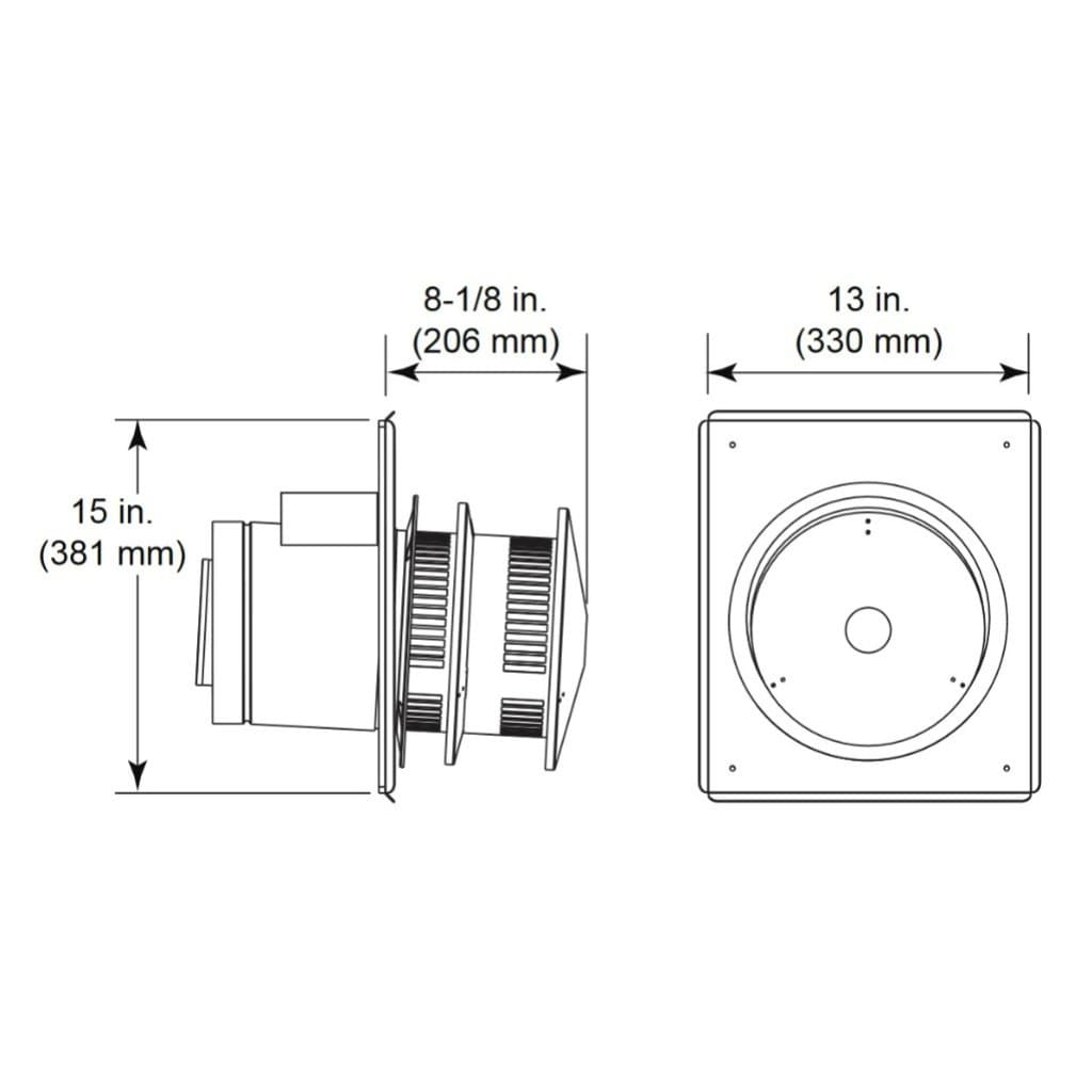 Majestic - DVP-HRC-SS Horizontal High Rise Termination Cap
