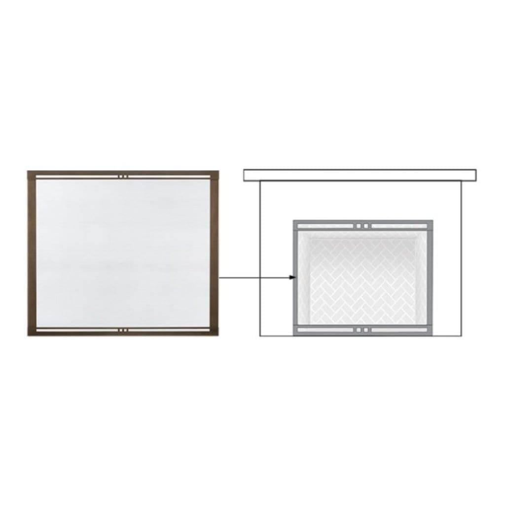 Majestic - Firescreen Fronts for Marquis II Direct Vent Fireplace