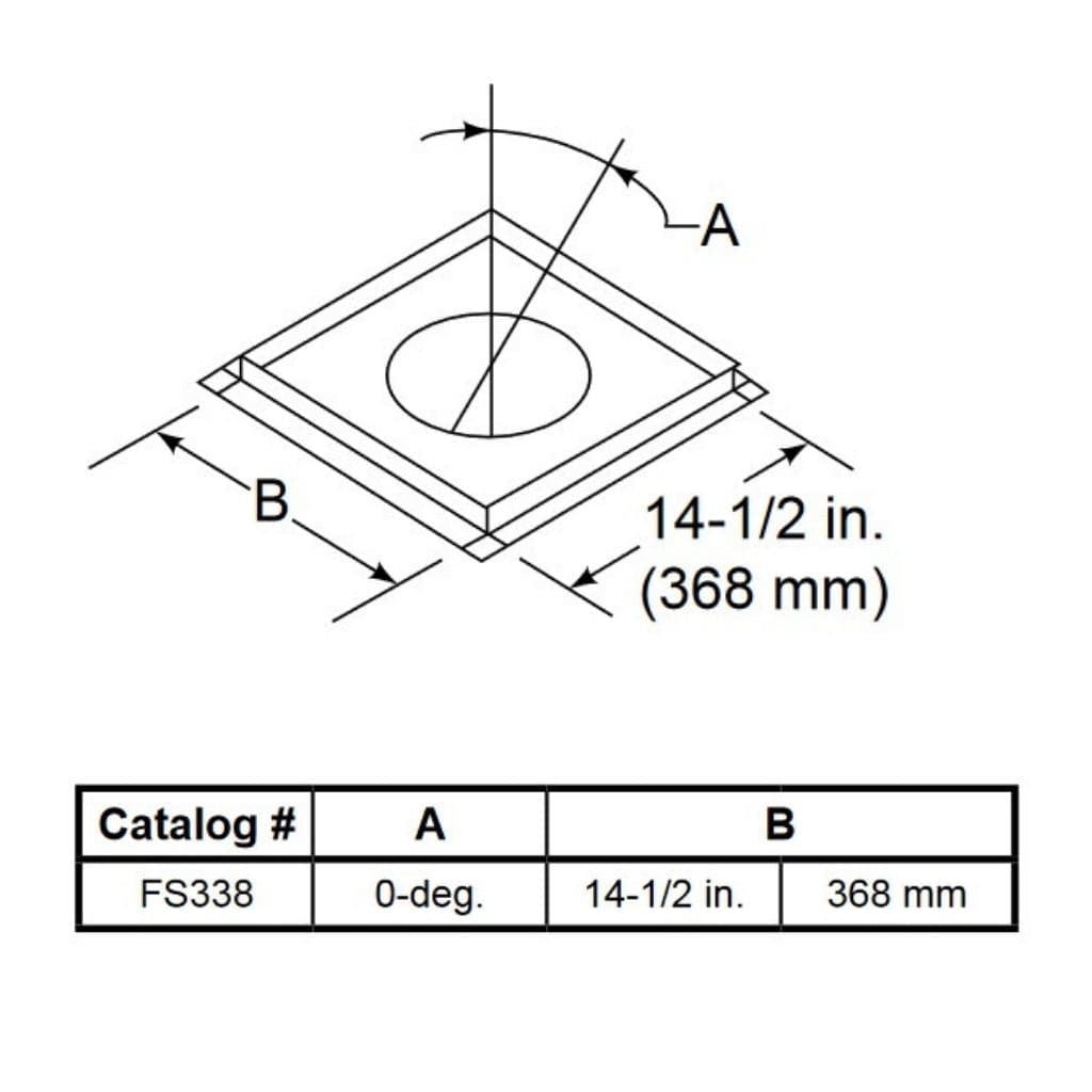 Majestic - FS338 Straight Up Flue Firestop for SL300 Series Pipe