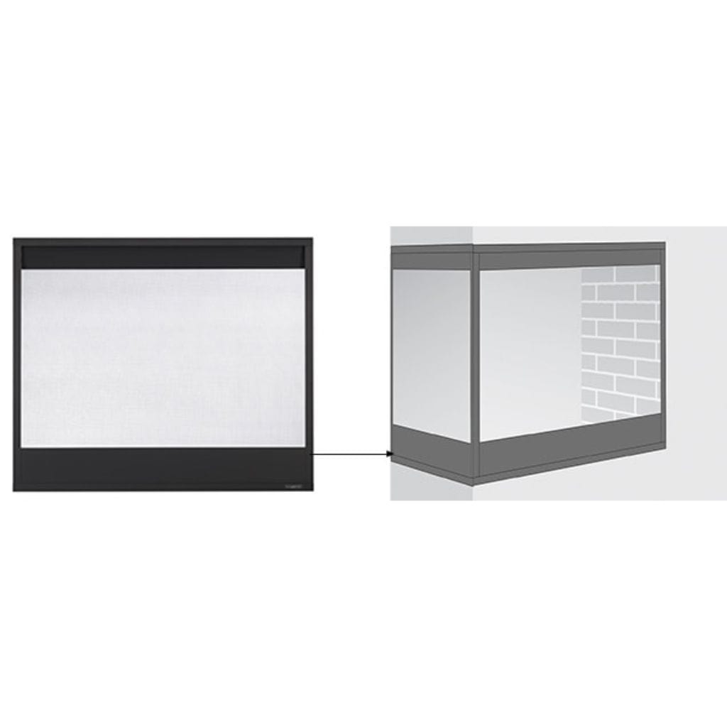 Majestic - Peninsula Firescreen Front for Pearl II Peninsula Direct Vent Fireplace