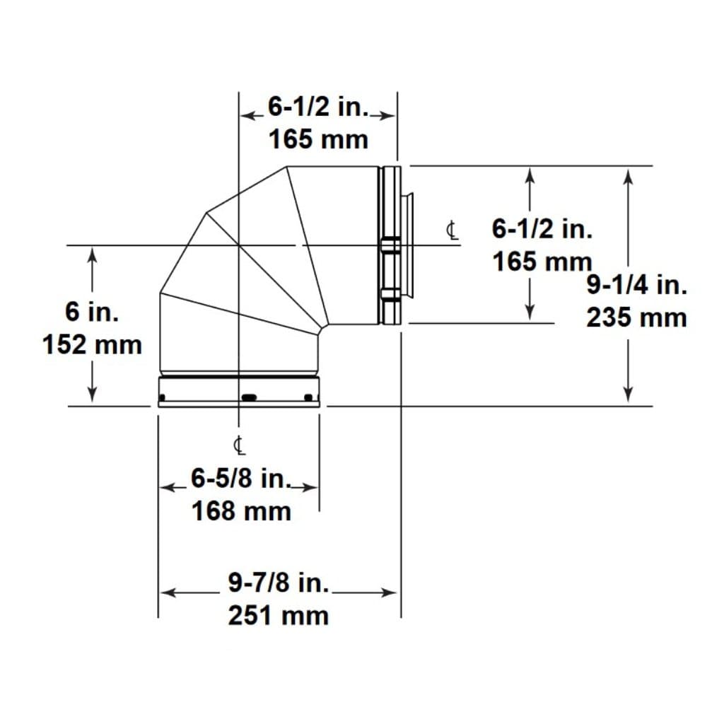 Majestic - SLP90 90 Degree Elbow