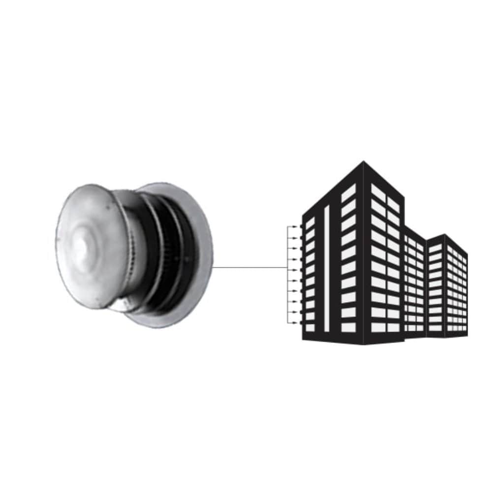 Majestic - SLP-HRC-SS Horizontal High Rise Termination Cap
