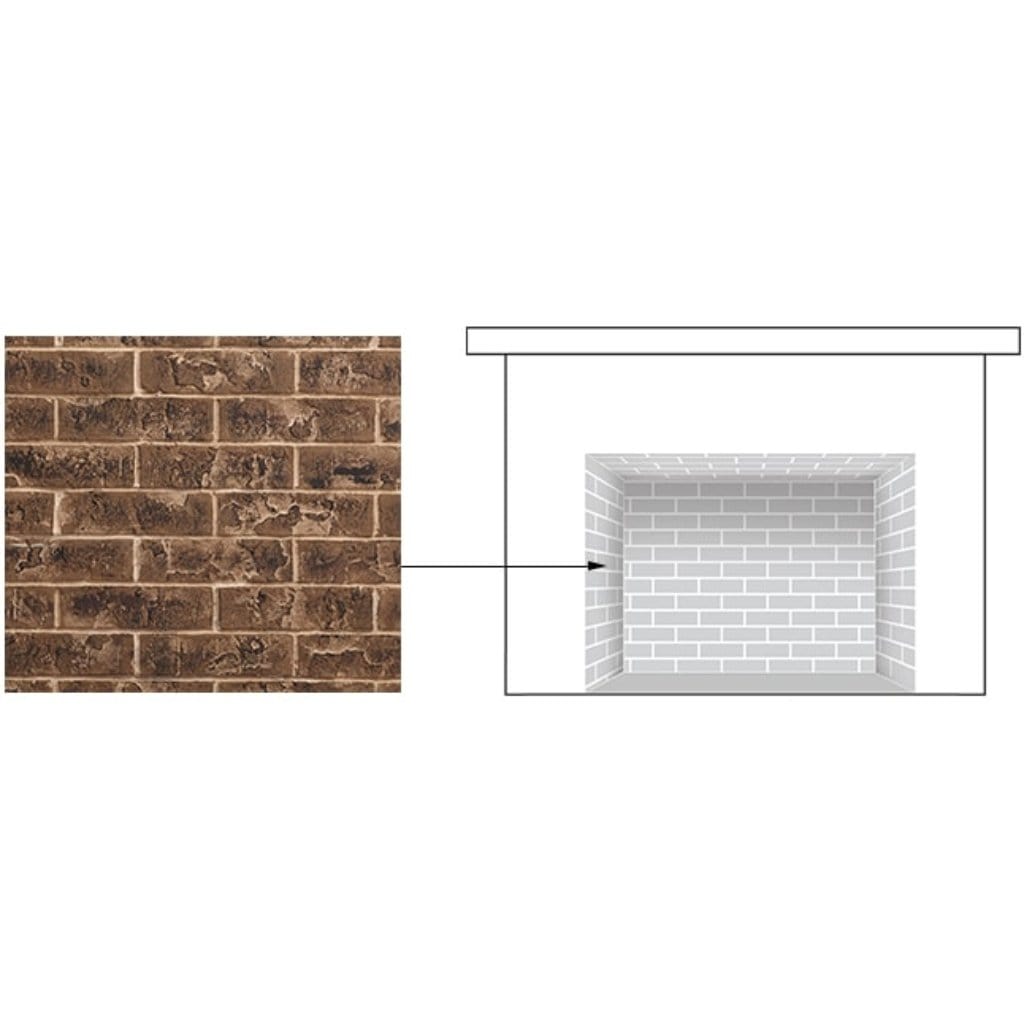 Majestic - Traditional Brick Interior Panels for Jasper and Ruby Fireplace Inserts