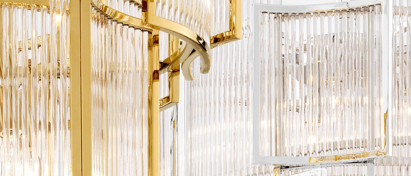 Brass Glass Wall Lamp S | Eichholtz Gulf