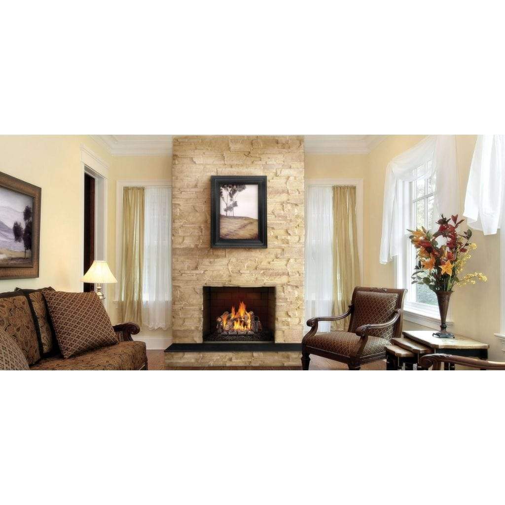 Napoleon - Fiberglow Vented Gas Log Set with Electronic Ignition