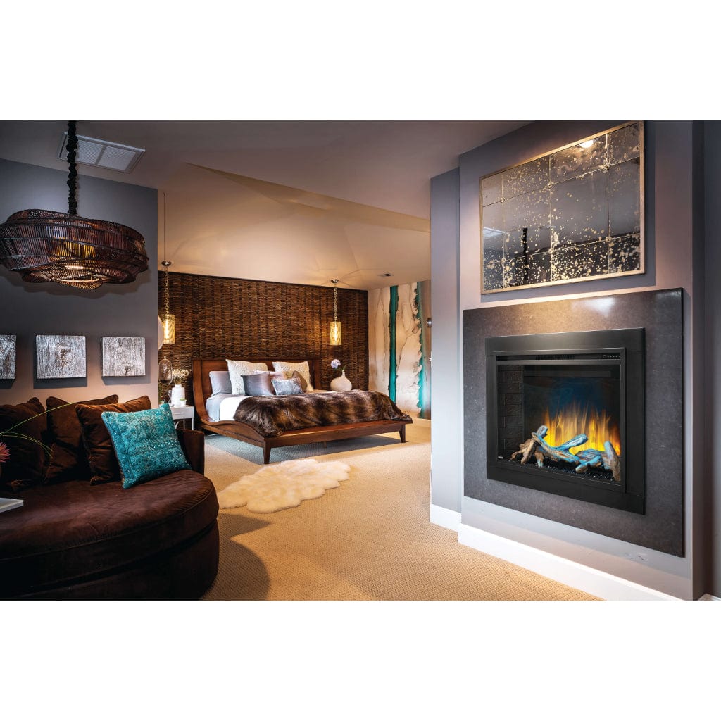 Napoleon Element NEFB42H-BS 42 inch Built-in Electric Fireplace With Realistic Log Set