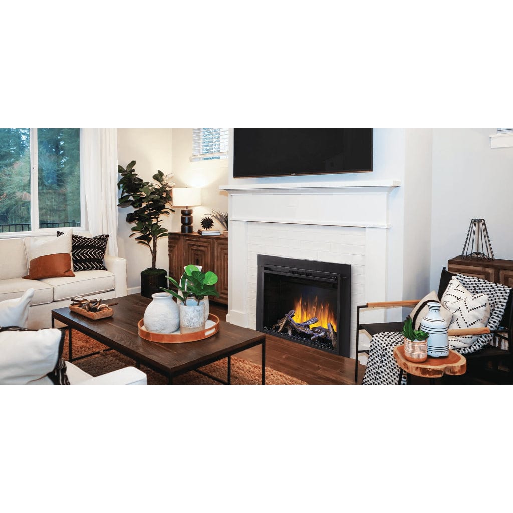 Napoleon Element NEFB42H-BS 42 inch Built-in Electric Fireplace With Realistic Log Set