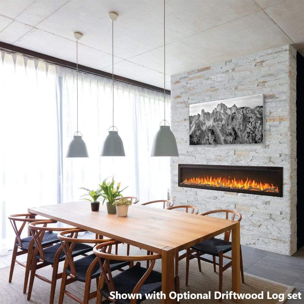 Napoleon Entice 72 Inch Linear Wall Mount Modern Electric Fireplace