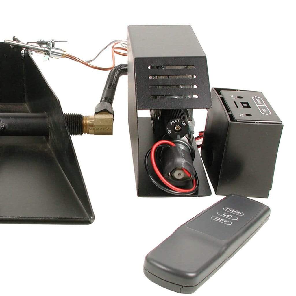 Rasmussen - 21" Hearth Elegance: Flaming Ember Burner & Grate Kit