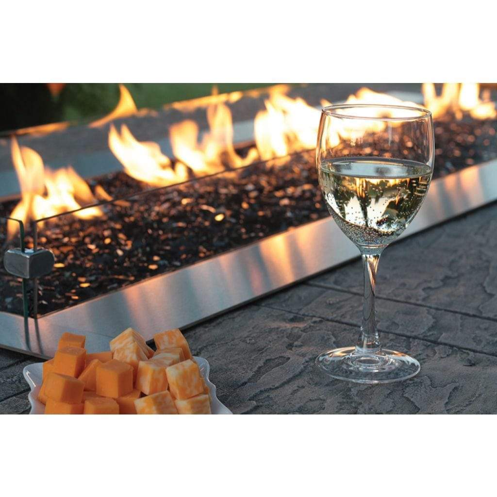 Empire | Carol Rose 48" Wind Deflector Glass Fire Pit Accessory
