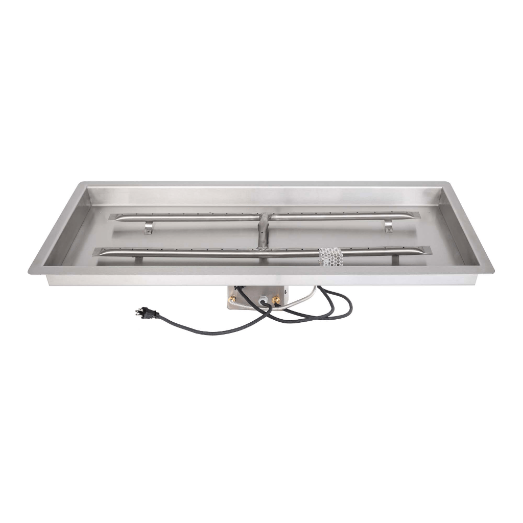 The Outdoor Plus - Rectangular Drop In Pan With Stainless Steel 'H' Burner