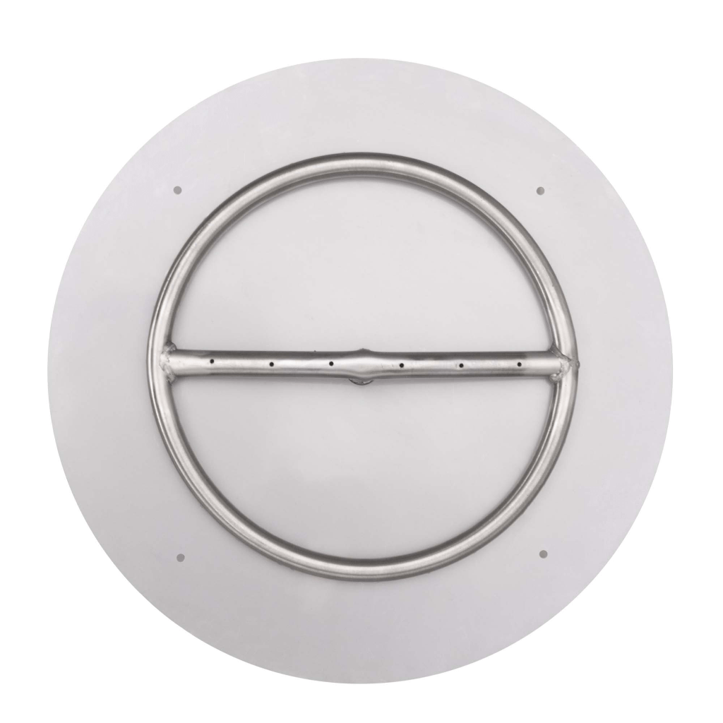 The Outdoor Plus - Round Flat Pan With Stainless Steel Round Burner