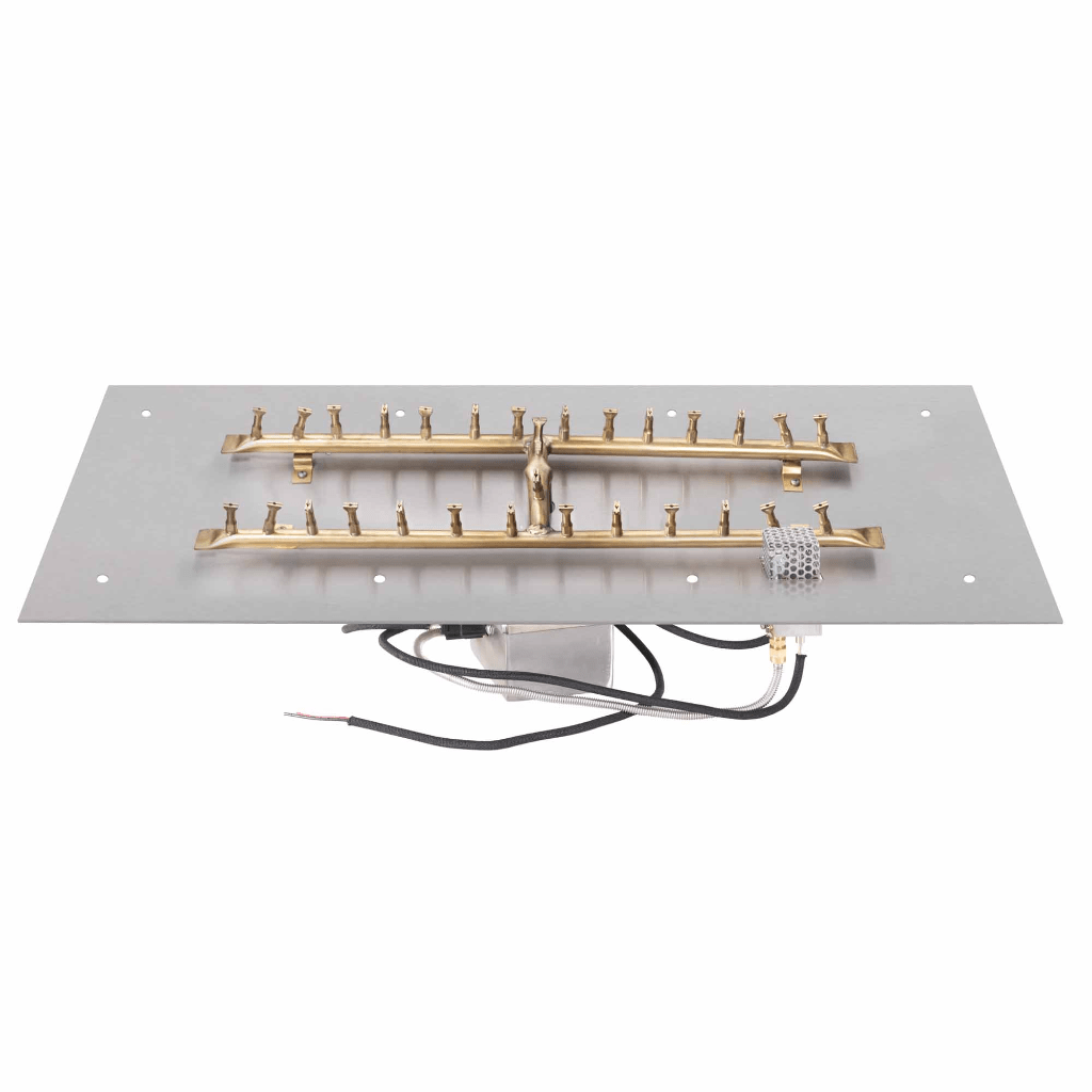 The Outdoor Plus - Rectangular Flat Pan With Brass 'H' Bullet Burner
