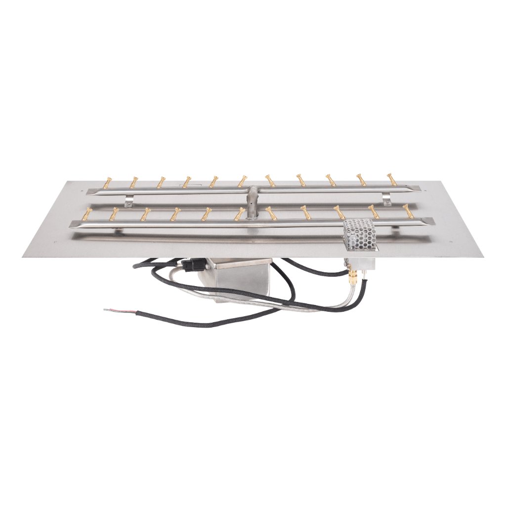 The Outdoor Plus - Rectangular Flat Pan With Stainless Steel 'H' Bullet Burner