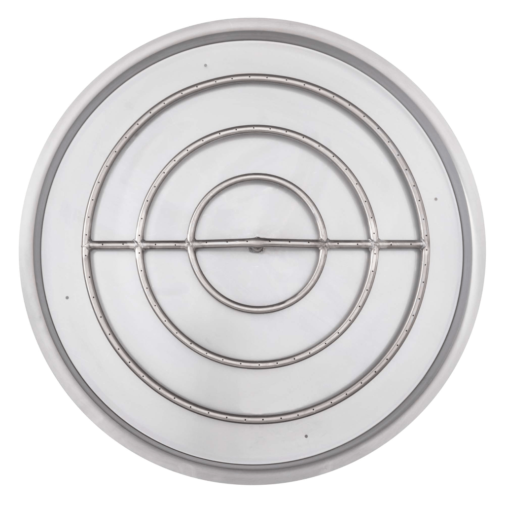 The Outdoor Plus - Round Drop-in Pan With Stainless Steel Round Burner