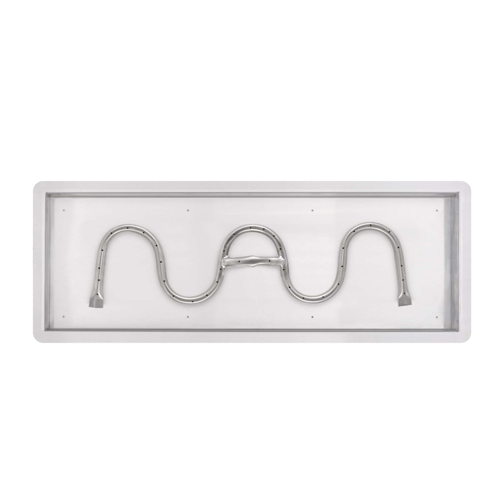 The Outdoor Plus - Rectangular Drop In Pan With Stainless Steel Switchback Burner