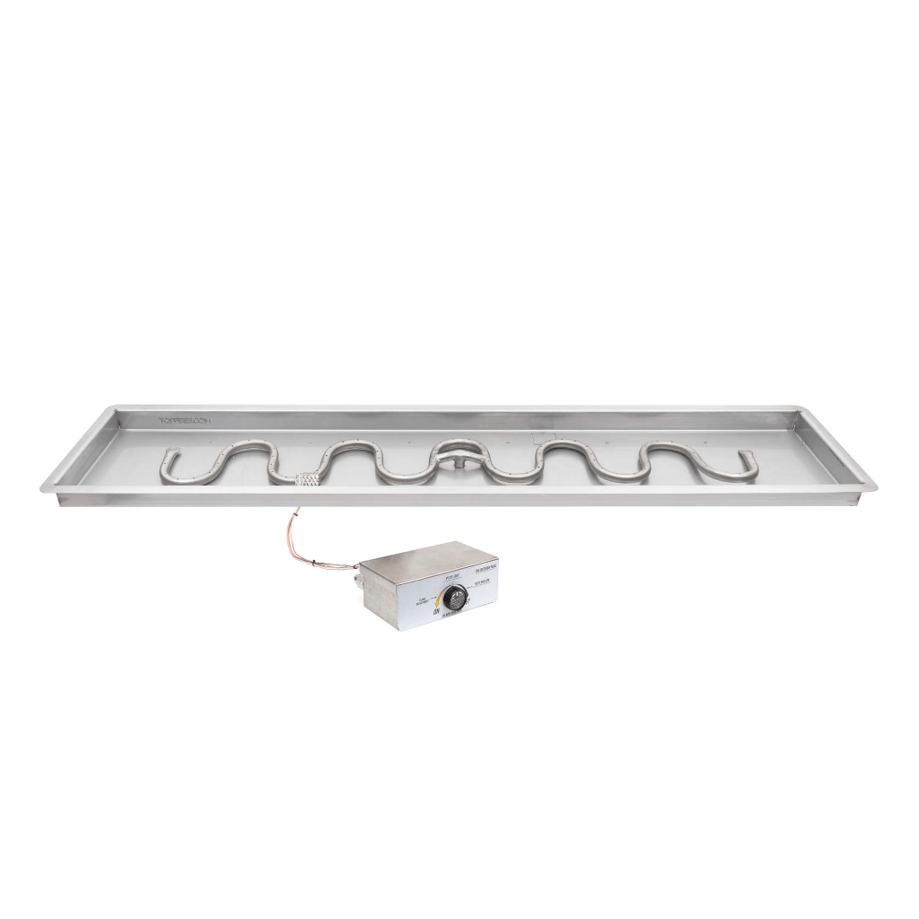 The Outdoor Plus - Rectangular Drop In Pan With Stainless Steel Switchback Burner