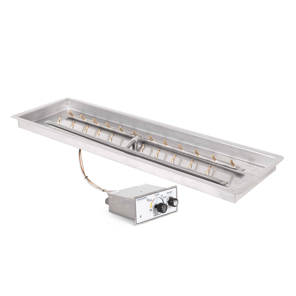 The Outdoor Plus Rectangular Drop-in Pan With 'H' Bullet Burner