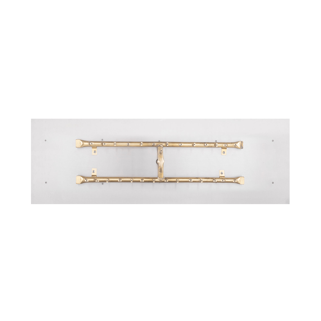 The Outdoor Plus - Rectangular Flat Pan With Brass 'H' Bullet Burner