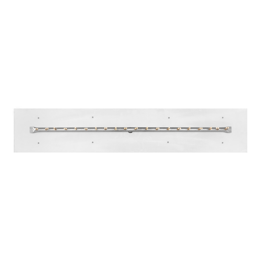 The Outdoor Plus - Rectangular Flat Pan With Stainless Steel Linear Bullet Burner