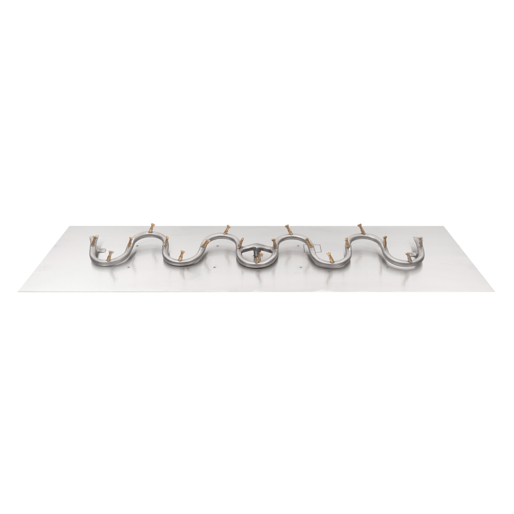 The Outdoor Plus - Rectangular Flat Pan With Stainless Steel Switchback Bullet Burner