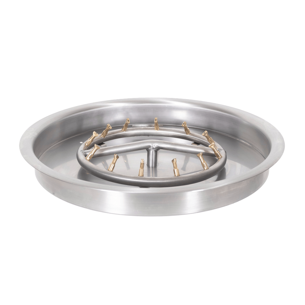 The Outdoor Plus - Round Drop-in Pan With Stainless Steel Round Bullet Burner