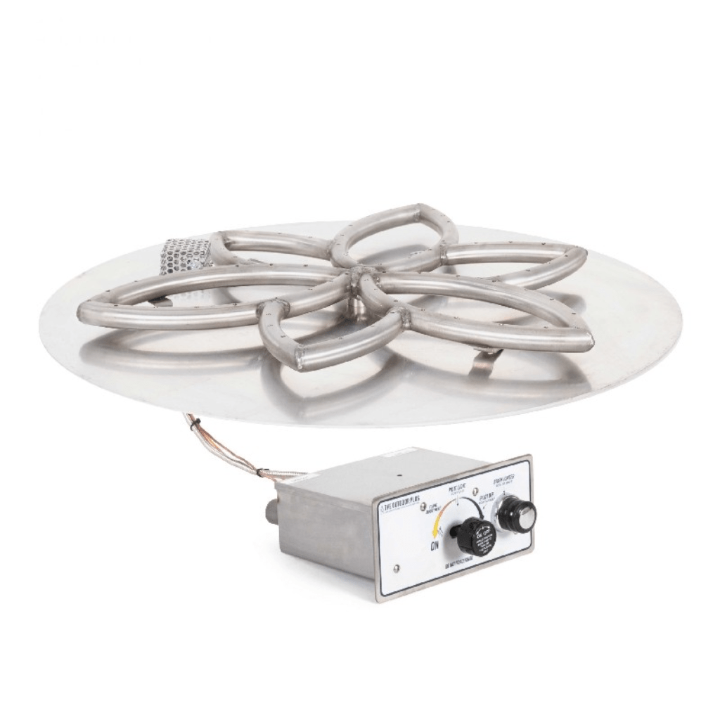 The Outdoor Plus - Round Flat Pan With Stainless Steel Lotus Burner