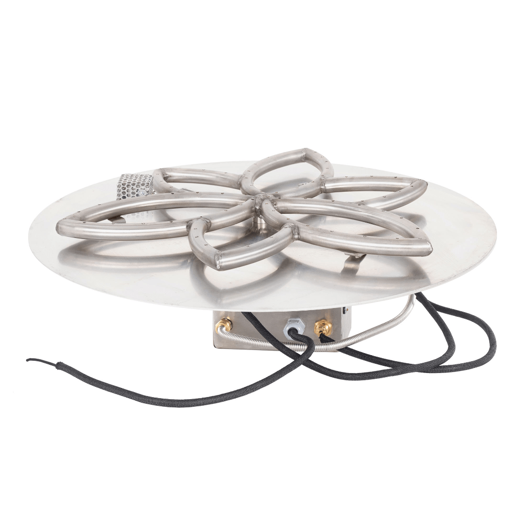 The Outdoor Plus - Round Flat Pan With Stainless Steel Lotus Burner