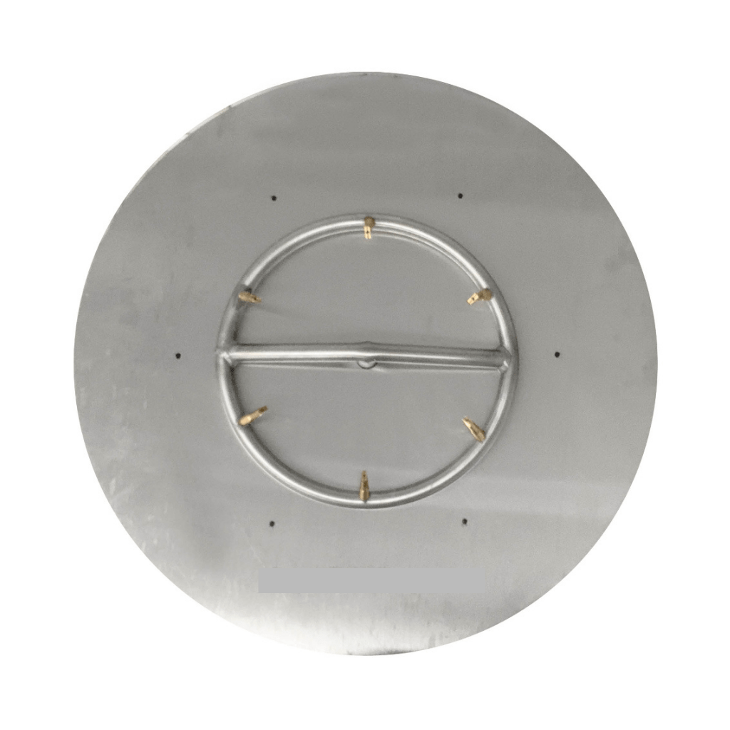 The Outdoor Plus - Round Flat Pan With Stainless Steel Round Bullet Burner