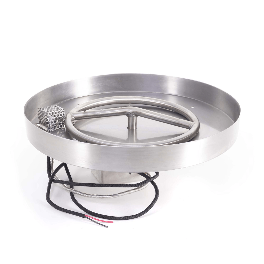 The Outdoor Plus - Round Lipless Drop-in Pan With Stainless Steel Round Burner