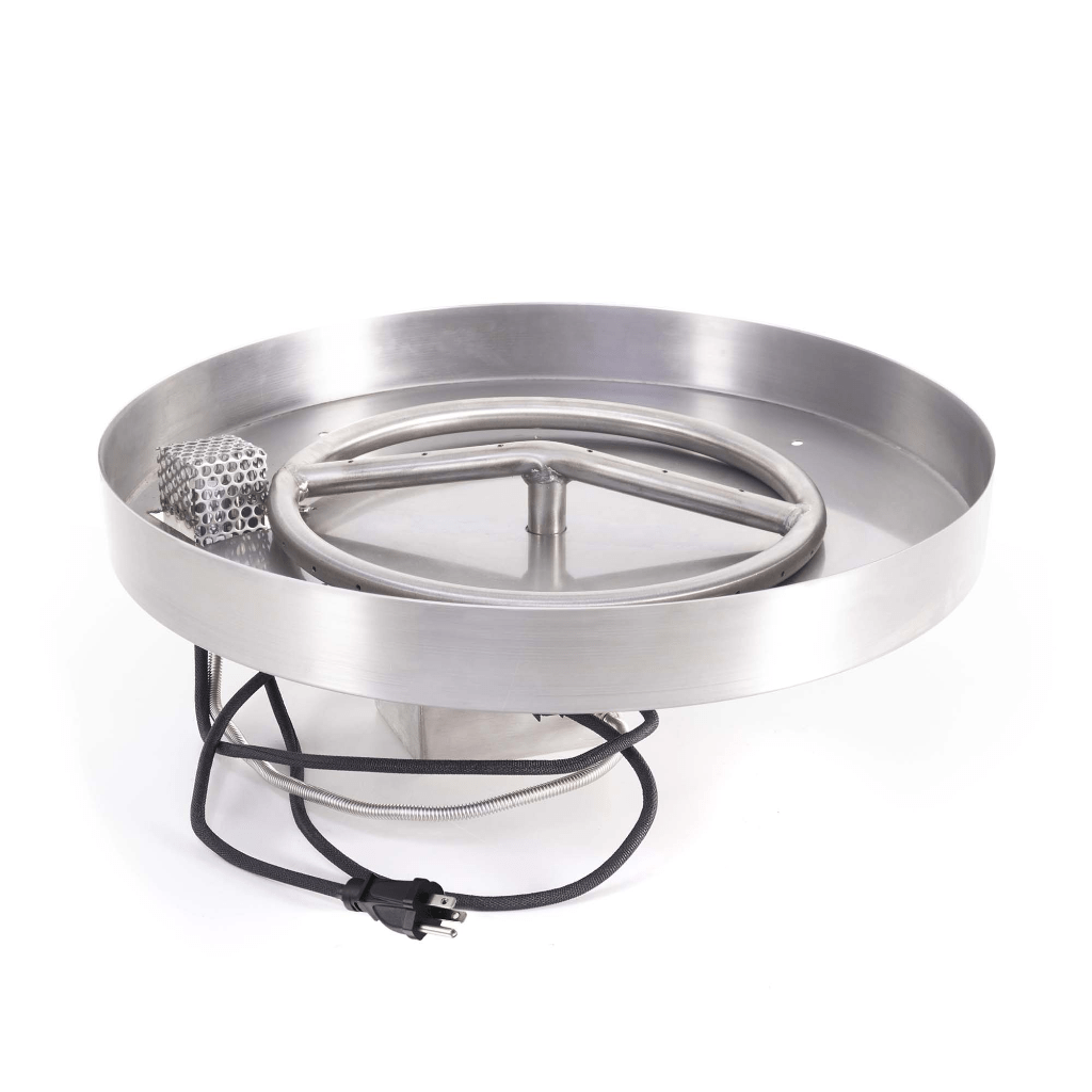 The Outdoor Plus - Round Lipless Drop-in Pan With Stainless Steel Round Burner