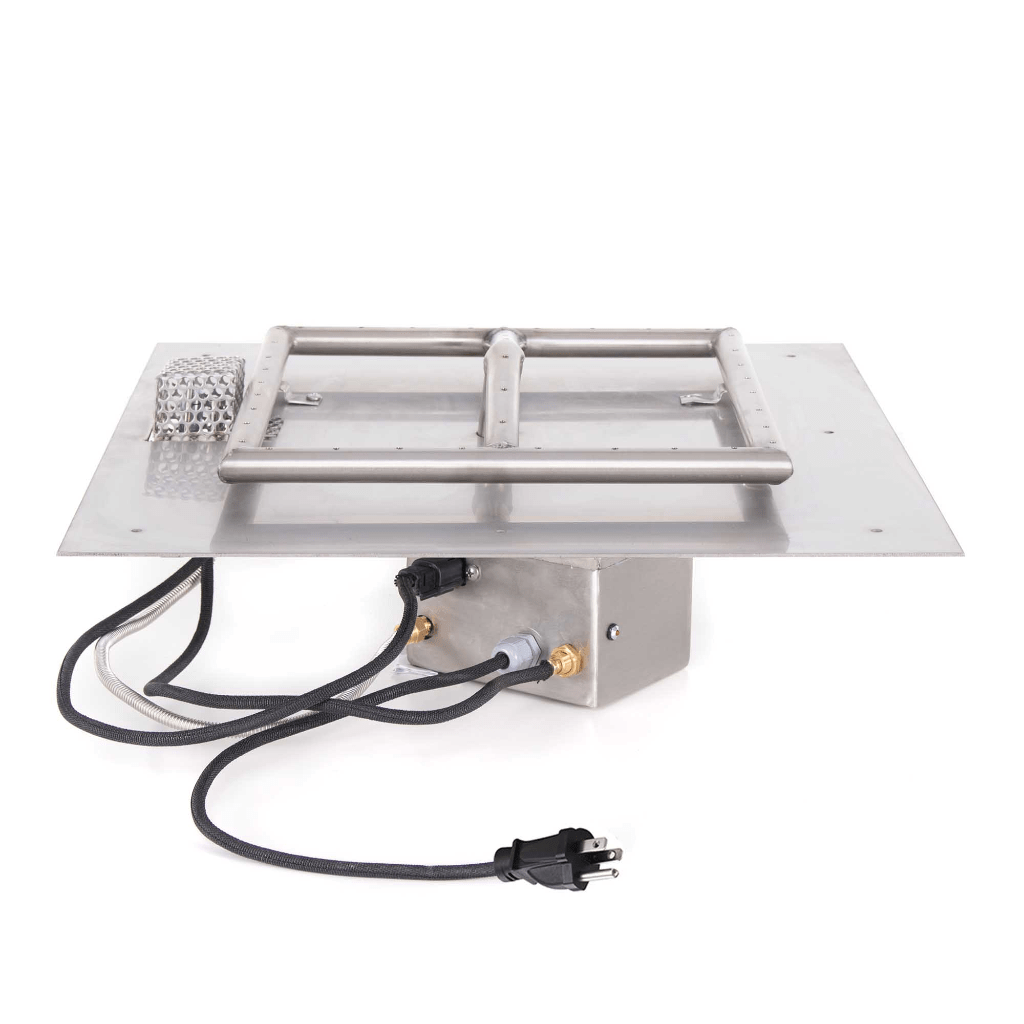 The Outdoor Plus - Square Flat Pan With Stainless Steel Square Burner
