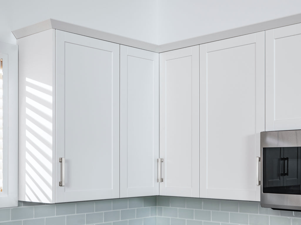 Home Grey Corner Wall Cabinet
