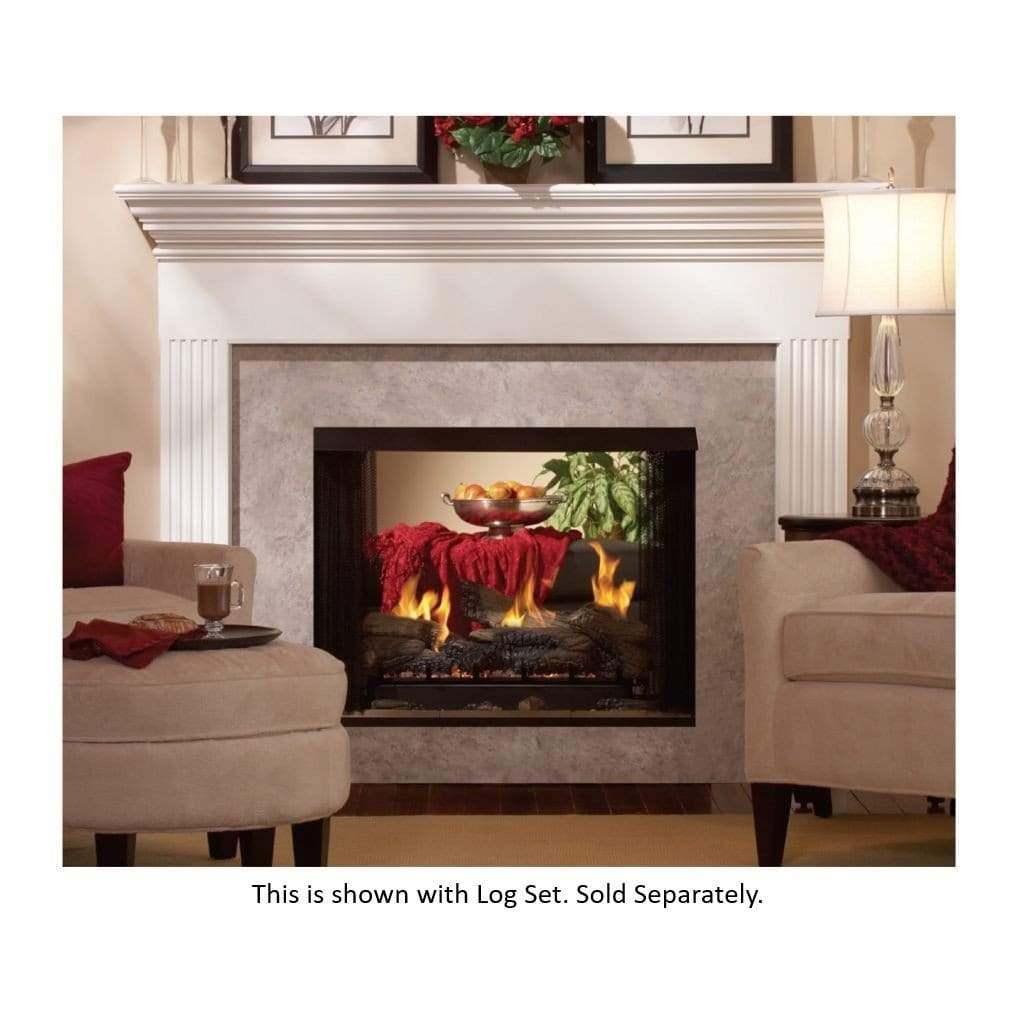 Empire Tahoe 36 -inch Millivolt Controller Premium See Through Direct Vent Gas Fireplace - Propane Gas With On/Off Switch