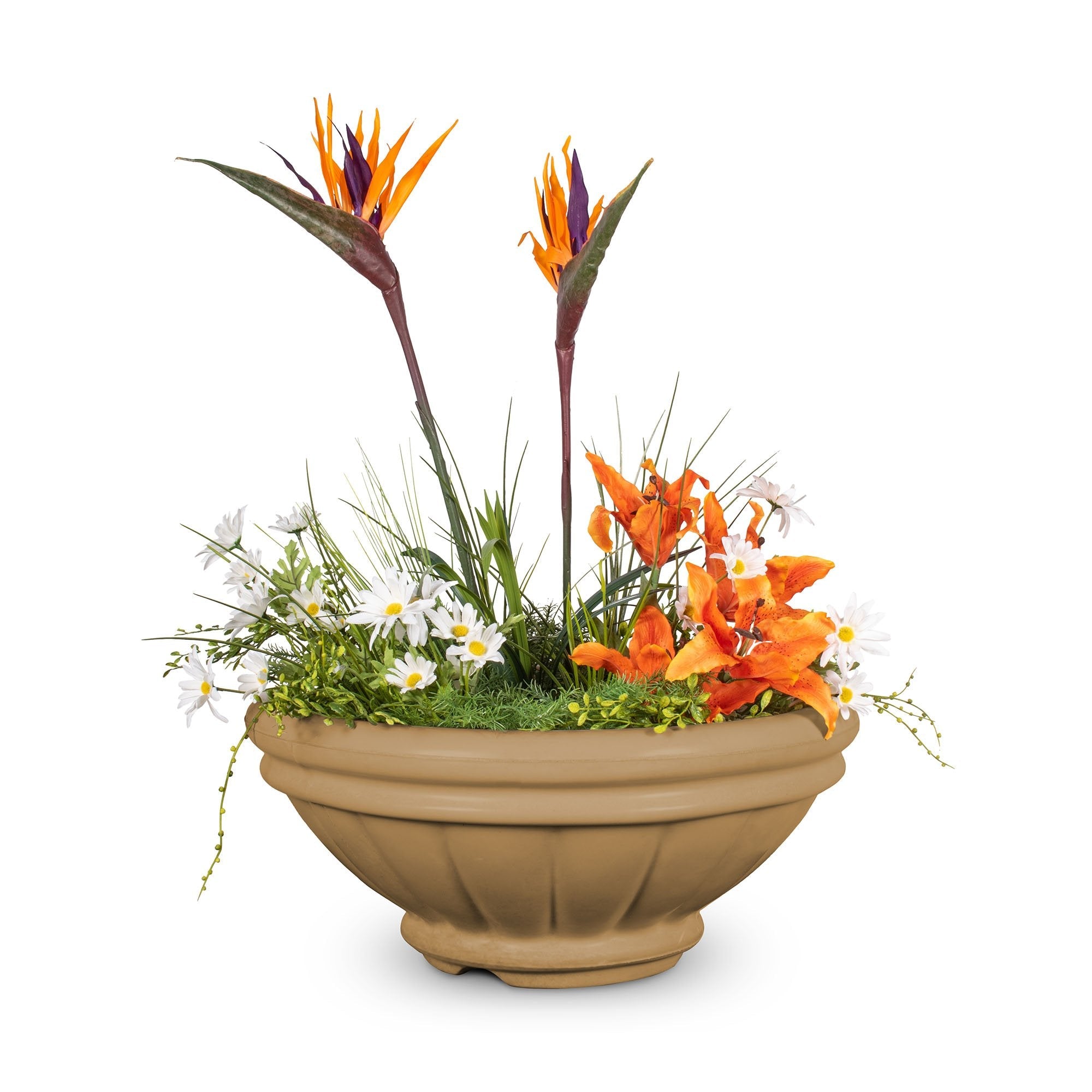 The Outdoor Plus - Roma GFRC Concrete Round Planter Bowl