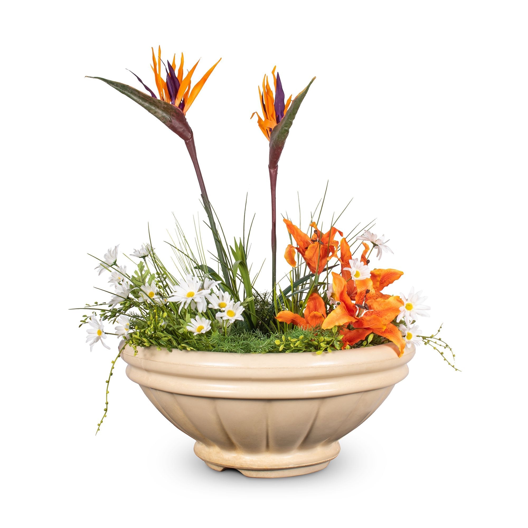 The Outdoor Plus - Roma GFRC Concrete Round Planter Bowl