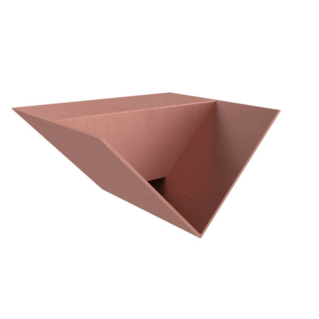 The Outdoor Plus - Copper/Stainless Steel Single V Style Scupper