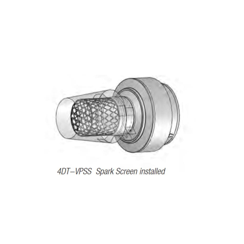 Selkirk - 4" VP Spark Screen (Direct-Temp for Pellet)