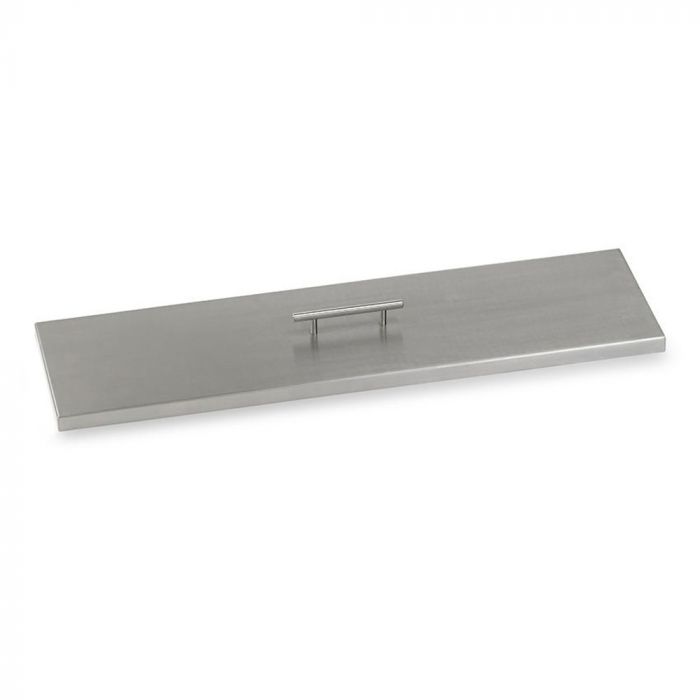 American Fire Glass Stainless Steel Cover for 30" x 6" Linear Drop-In Fire Pit Pan
