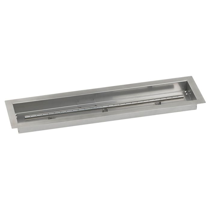 American Fireglass 30"x 6" Linear Channel Drop-In Pan with Spark Ignition Kit - Natural Gas