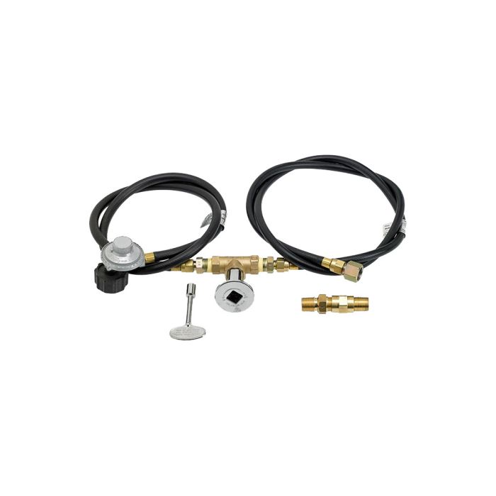 American Fire G lass 60"x 6" Linear Channel Drop-In Pan with Spark Ignition Kit - Propane