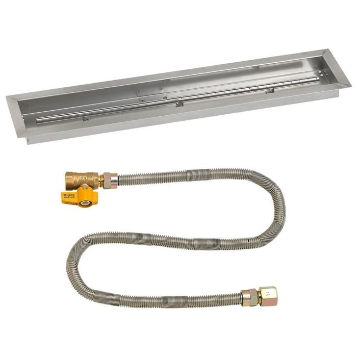 American Fire Glass 36"x 6" Linear Drop-In Pan with Match Light Kit - Natural Gas