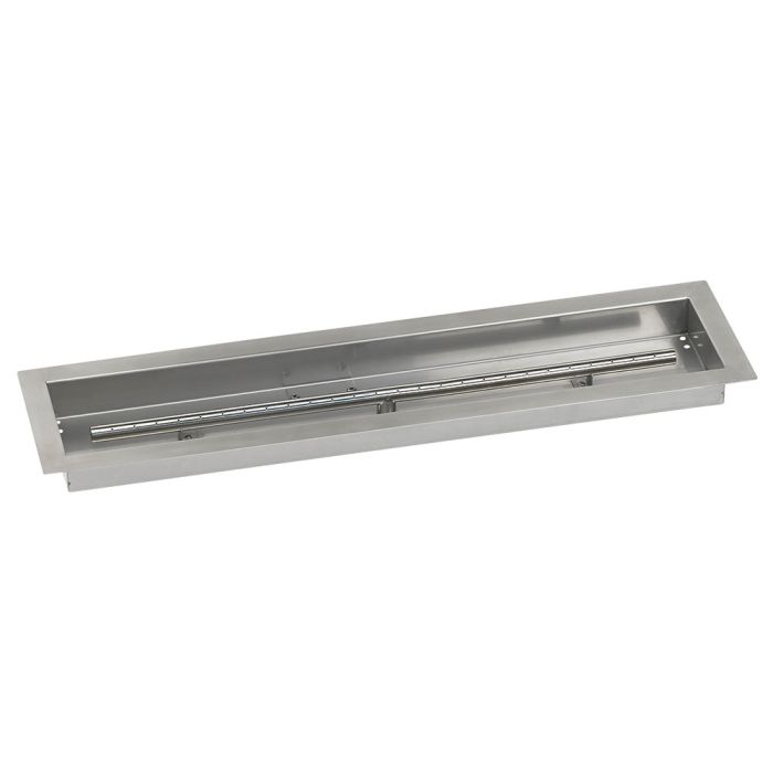 American Fireglass 30"x 6" Linear Drop-In Pan with Match Light Kit - Propane