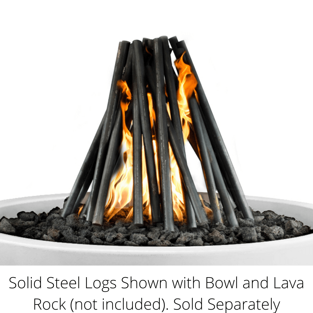 The Outdoor - Plus 18" Solid Steel Logs Ornament for Fire Bowls and Pits